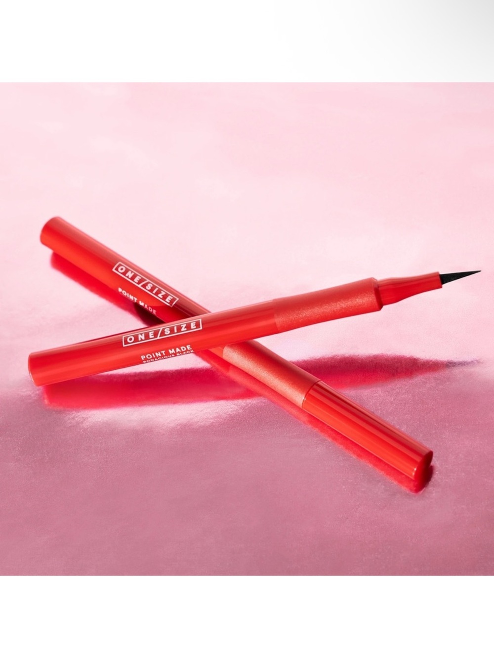 ONE/SIZE Point Made Waterproof Liquid Eyeliner Pen Fine Black Felt Tip NEW